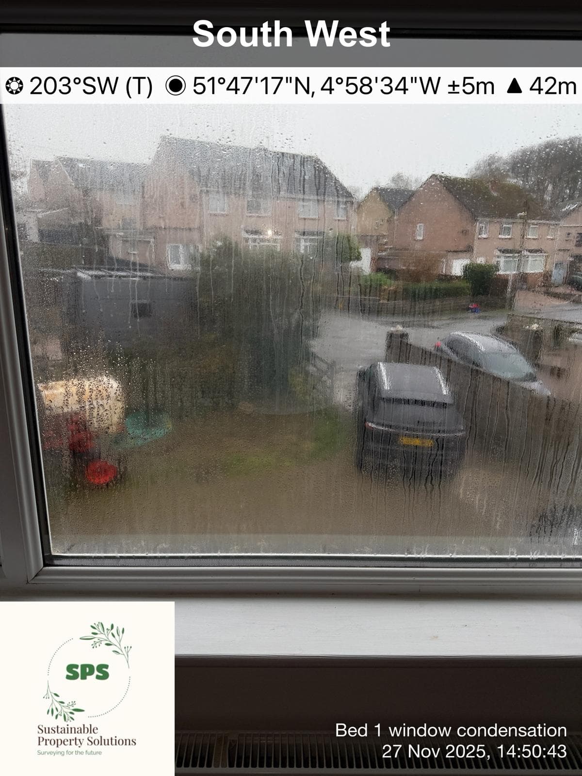 Condensation evidence photograph one